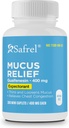 Safrel Pharma Mucus Relief Guaifenesin 400 mg - Fast Action Expectorant, Thins and Loosens Mucus, Relieves Mellkasi Congestion, Cough, Cold and Flu Thermal 124; (300 Count of 1)