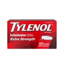Tylenol Extra Strength Pain Relief Pills, Acetaminophen 500mg Caplets, Fájdalom Reliever és láz csökkentő gyógyszer fejfájás, Hátfájás, Fogfájás & Minor Arthritis, 100 Count Bottle