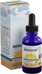 Nascent jód szerves napi egészségügyi kiegészítés nagy potencia 2% koncentrált folyékony jód cseppek támogatása energia & anyagcsere (1oz / 30ml)