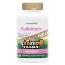 NaturesPlus Animal Parade Gold Multivitamin Gyermek rágótabletta - Görögdinnye ízű - 120 Animal- Formaged tabletta, 2 - D3 - vitamin, K2 és probiotikumok - Vegan, Glutén mentes - 120 teljes adag
