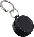 Metal Carrying Case - Portable Daily Travel Keychain Pill Holder Vízálló, kis konténer füldugók, Pills, érmék kompatibilis Loop, Eargasm & Vibes, Compact Mini Purse Pill Case Box (fekete)