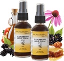 Micelberry Gardens Elderberry Méz Propolis torokspray - Természetes immunrendszer támogatás és torokkabát gyerekeknek és felnőtteknek, 2 unces (csomag 2)