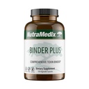 NutraMedix Binder Plus - Átfogó toxin Binder & Body Detoxifier - Prebiotic Antioxidant Support + Inulin, Bentonite, Aloe Vera, Aktivált Charcoin, Fulvic Minerals & Chitosan (120 kapszula)
