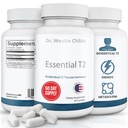 Dr. Westin Childs Essential T2 - T2 Thyroid Support Supplement with Bio- Identic 3,5 Dijodo- l- thyronine for Hypothyreosis, Hashimoto 's, Thyroidectomia & Rai, Non GMO, 60 napos ellátás