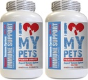 I LOVE MY PETS LLC idősebb macska kiegészítés - PET Immune Support - Kutyák és macskák - Booster - Egészséges - Turmeric Cats - 120 kezelések (2 üveg)