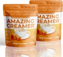 Superfoods Company Amazing Creamer with Collagen - Keto Creamer- Hyaluronic Acid & MCT Oil - Brain Boost & Caudi Craints - Támogatja az egészséges bőr és haj - Diet- Friendly [60 szerváció] [Sós karamell]