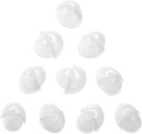 MEDca hallókészülék szabványos vevőkészülék Tulip Domes kompatibilis GN Sound Sure Fit - 10- Pcs univerzális láthatatlan tip csere fül Domes BTE PSAP halláserősítő és nyitott Fit modellek, Tiszta