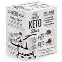 Zseniális Gourmet Gluten Free Keto Protein Bar, Chocolate Keto Bars, Premium MCT, Low Carb, Low Sugar (variety Pack, 20 Count (1-es csomag))