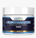 VITAMISAN Premium Organic Glucosamine & Chondroitin Cream MSM, Arnica, & Collagen