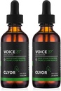 CLYOR Voice 37 - Éneklők Voice Remedy - 2 Pack All Natural Herbal Vocal Booster Formula to Lessuate Soothe and Relieve Hoarneress Dry Itchy Throat - Enhance Singing and Speaking - 2 oz - VOICE37