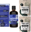 Dzsungel Powders Bilberry kivonat Szemek Organic Bilberry Supplement for Eyes, Shilajit Power Raw Shilajit for Men 5 Ounce Bag, Tongkat Ali for Men Powder 282 Servings Tonkat- Ali Longjack Root