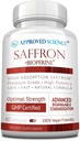Jóváhagyott Science ® Saffron Szabványosított 3% -os Crocin, 2% Safranal - Magas abszorpció BioPerine - Vegan, 60 kapszula - 1x csomag