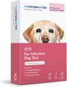 MySimplePetLab kutya fül fertőzés teszt Kit, Vet jóváhagyott, Detects Yeast & Bacteria, Mail- in Kit, Gyors eredmények, Könnyen otthoni használata szaglás, Itchy Fülek, Támogató kutya fül egészség