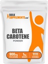 BulkSupplements.com Beta Carotene Powder - Beta Carotene Supplement, A-vitamin Supplement for Immune and Vision Support - Gluten Free, 900mg per Serving, 1 kg (2,2 kg) (1x csomag)