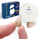 Earrite Recharderated OTC hallókészülék a szeniorok számára - szinte láthatatlan & komfortos 9 Állítható szintjei Clarity Compact in- ear Design Digitális hallóerősítő zajcsökkentéssel és töltéssel