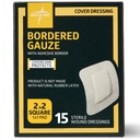 Medline Bordered Gaze, 2 "x 2" ragasztó sziget sebhely, Sterile, 15 gróf