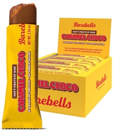Barebells Soft Protein Bars Caramel Choco - 12 Count, 1.9oz Bars - Protein Snack 16 g magas fehérje - Fluffy csokoládé fehérje Bár 2 g Total Sugars - Soft Protein Snack & Breakfast Bars
