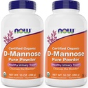 NOW Foods Pure, Organic D-Mannose 10 oz Powder (Pack of 2) - Húgyhólyag Cleanse és vizelet Tract Health Supplement - Non-GMO - Vegan Friendly - 2000mg / 2 Grams per Serving