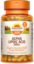Sundown Alpha Lipoic Acid 600mgm, 60 gróf