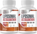 Liposzómás asztaxantin kiegészítés 24MG, Maximális abszorpció, antioxidáns erősebb, mint VIT C, Non-GMO & Gluten Free - 120 Softgels (4 hónap ellátás)
