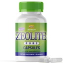 Zeolit Pure Captilolite 124; Zeolite Detox, Extra Dezoxy 124; Pure, Full Body Cleanse for Women, Ment 124; Actived Organic, Food Grade Clinoptilolite Powder 94%, 90 Caps (81 Grams), 6 Wk to 3 Mo Supply