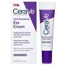 CeraVe Skin Renewing Eye Cream for Wrinkles, Under Eye Cream With Peptides + koffein + Niacinamide, For Wrinkles & Crows Feet, Paraben Free & Opthalmologist Tested