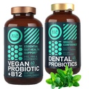 Vegán probiotikus Plus B12 és orális probiotikus menta erősített probiotikus köteg
