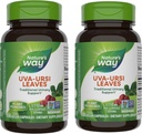 Természeti út Uva Ursi Levelek, Hagyományos vizelettartási támogatás *, 1,110 mg / 3-kapszula szerving, nem-GMO projekt ellenőrzött, gyógynövény étrend kiegészítés, 100 Vegán kapszula (csomagolás május Vary) - 2 csomag