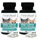 Aminavast Vesefenntartó kiegészítés macskáknak és kiskutyáknak, 300mg 2- Pack - Promotes Natural Kidney Function - Az öregedő vesék egészségének és életképességének támogatása - Könnyedén adva - 60 Sprinkle kapszula