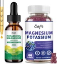 Catfit Kálium Magnézium kiegészítés, Magnézium Kálium Komplex kiegészítés, Sugar Free & Vegan, Immuntámogatás, Nyugodt hangulat és alvástámogatás, Izomegészség