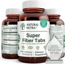 Natürliche Nutra Superfaser-Ergänzung, fördert Verdauungs- und Herz-Kreislauf-Gesundheit, Verwalten Gewicht, Schützt Hautgesundheit, Boost Heart Health und Immunsystem, Non GMO, Glutenfrei, Vegan, 100 Vegan