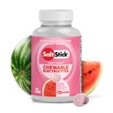 SaltStick Electrolyte FastChews - 120 görögdinnye rágható elektrolitok - Sós tabletta futásra és hidratálásra, Elektrolyte sajtok - 120 gróf