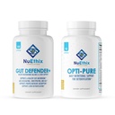 NuEtix formulák Detoxikáció és Microbiome Balance Supply Bundle of Opti- Pure, 30 Servings and Gut Defender +, 90 Servings