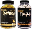 ELLENŐRZÖTT LABS Összetett egészségügyi köteg, 45 Servings Orange Triad, 120 Count Orange Oximega Hal olaj, izom épület és helyreállítási kiegészítés férfiak és nők