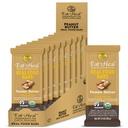 EatToal Mogyoróvaj Real Food Bar - Organic Vegan Healthy High Protein Bars - Alacsony Sugar Meal csere, Nem GMO, Soha nem sütve, Növényalapú, Gluten Free - Készült, hogy élvezze, Nem ül a polcok