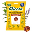 Ricola Original Kräutertee Tropfen, 45 Zähler, Cough Suppressant & Throat Relieving Tropfen mit natürlich Sourced Menthol, Pleasing Kräuter Geschmack für Husten & Throat Irritation Symptome Relief