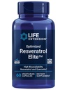 Life Extension Optimierte Resveratrol Elite, Trans-Resveratrol, quercetin, Gesundes Altern, Herzgesundheit, Gehirngesundheit, oxidativen Stress, Glutenfrei, Non-GMO, Vegetarisch, 60 Kapseln