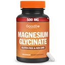 Magnézium-glicinát - magas abszorpció Magnézium kiegészítés 500 mg / adag Stressz enyhítésre, alvásra, szív- és csontegészségügyre, idegi támogatásra - Non-GMO, gluténmentes, gyengéd gyomor, 240 kapszula