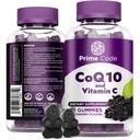Primer kód CoQ10 Gummees 200mg C-vitaminnal - Koenzim Q10 Antioxidáns kiegészítés celluláris energia támogatás - Easy- to- Take Vegan Gumies felnőtteknek - 60 Count
