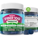 Fiber gumik felnőttek, Sugar Free 10g Prebiotic Fiber Supplement Digestive Enzimes, Probiotics & 100mg Betaine Digestive & Gut Health és Regulate Bowel Mozgalom, Vegan, Zselatin Free, 60ct