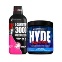 PROSUPSPS L- karnitin 3000 Stimulant Free Liquid Shots (Sárkánygyümölcs) és Mr. Hyde Aláírás sorozat Pre- Edzés Energy Powdered Drink (Blue Razz) Bundle