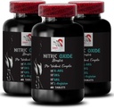 Übungsergänzung - NITRIC OXIDE BOOSTER - Stickstoffmonoxid Ergänzungen für Männer, Stickstoffmonoxid Booster Ergänzung, Ausdauer Ergänzung, Ausdauer Booster, Trainingsunterstützung, Fitness-Energie 3 Flasche 180 Tabs