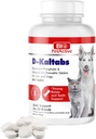 D-Kaltabs Foszfor, Kalcium-vitamin D3 Kiegészítés kutyák és macskák, Prenatal Pet Vitamins, Napi Pet- Tabs, Strong Nail, Teeth Support, 84 rágótabletta