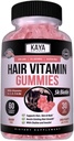 Kaya Naturals Hair Growth Gumies - Biotin 5000µg Vitamins for Healthy Hair, Skin, and Nails - Beauty Supplement for Women or Men - 60 Count - Blueberry Flavor