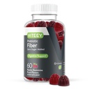 Viteey Prebiotic Fiber Gumies felnőtteknek, 4g - Gut Health & Digestive Soluble Fiber Supply Gumies - Zéró Cukor hozzáadott, Vegan, Gluten- Free - 60 gróf