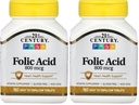 21. század 800 µg Folic Acid tabletta, válogatott, 180 gróf (2 darabos csomag)