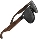 Szemszeretet polarizált napszemüveg a férfiak és nők, Glare- mentes, 100% Uv blokkolás (100% Real Ebony Fa Oldalak törhetetlen Tr90 Műanyag Front)