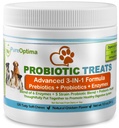 Probiotikumok Sajtok kutyáknak, emésztési enzimek + Prebiotikumok Javítja emésztést, hasmenés, székrekedés, gáz, rossz légzés, leaky gut, allergia immunitást napi 120 számolások