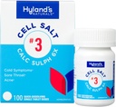 Hyland 's Cell Salt No. 3 Calc Sulph 6X Tablets, Cold Relief, Natural Homeoptic Relief of Colds, Sore Throat, Acne, Quick Resolution Tablets, 100 Count