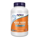 Now Foods Supplements, Neptune Krill, Double Strength 1000 mg, Phospholipid- Bound Omega3, 120 Softgels